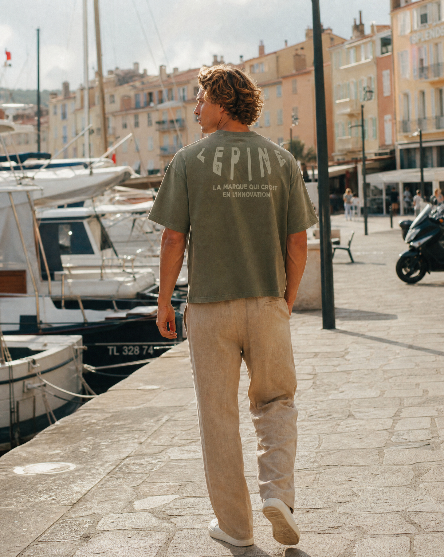 L'Innovation Tee — Washed Green